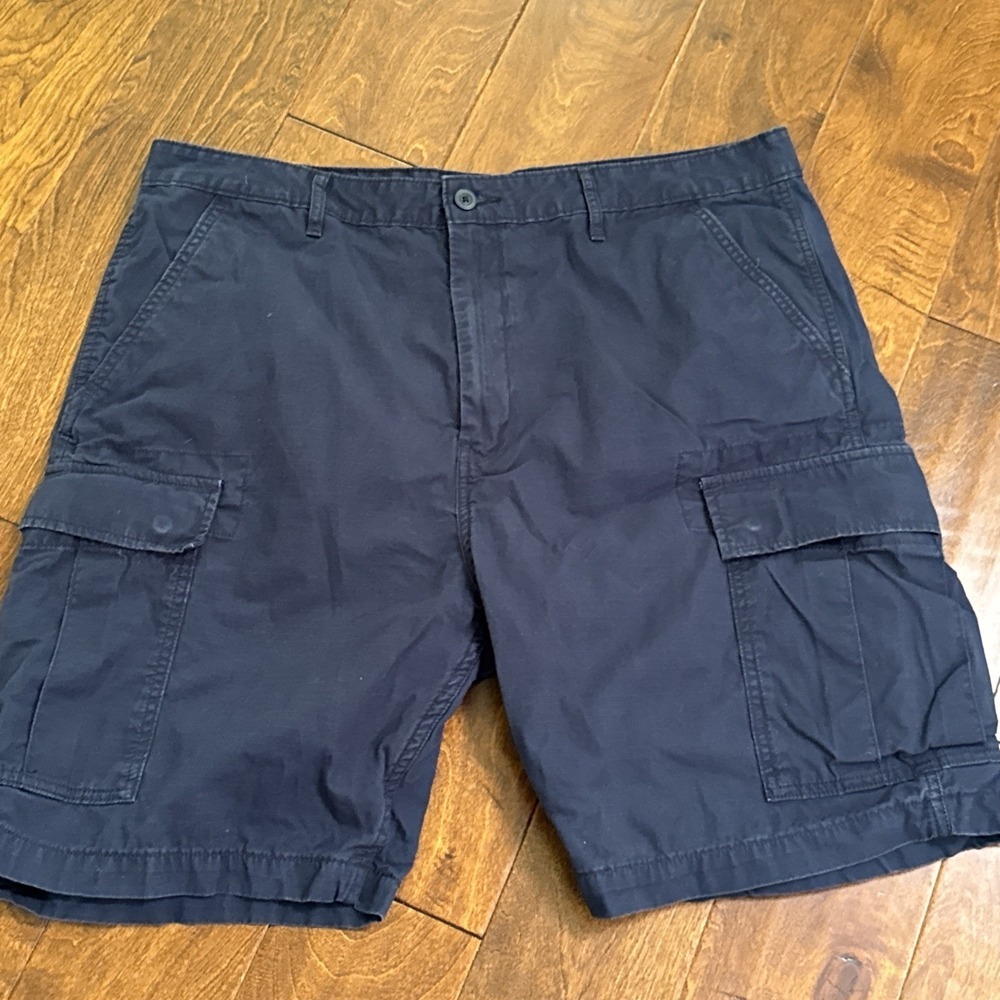 Levi's Men's Cargo Shorts Navy Blue Size 38 Cotton Relaxed Fit